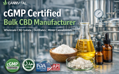 Cannvital: cGMP-Certified Bulk CBD Manufacturing with Halal, Kosher, FDA-Registered & API-Compliant Standards