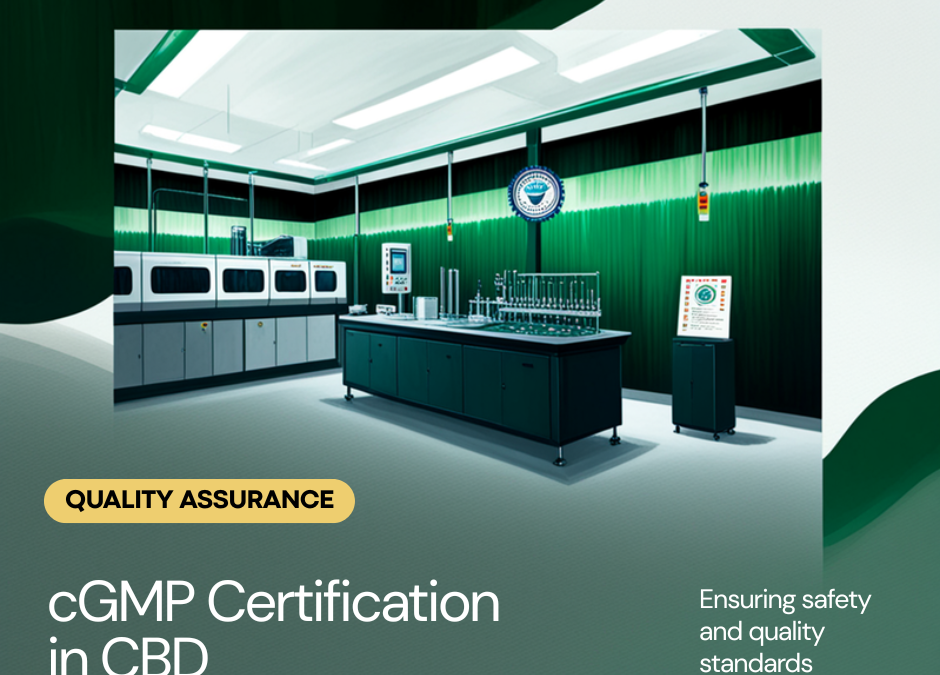 cGMP Certification in CBD Manufacturing: Why It Matters