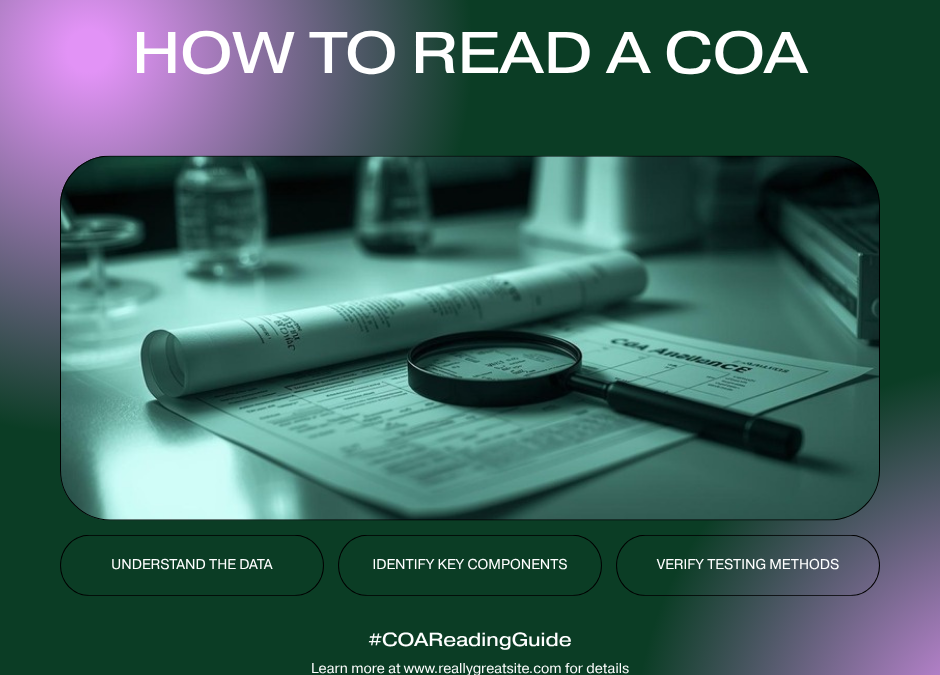 Understanding COAs: How to Read a Certificate of Analysis for CBD Products