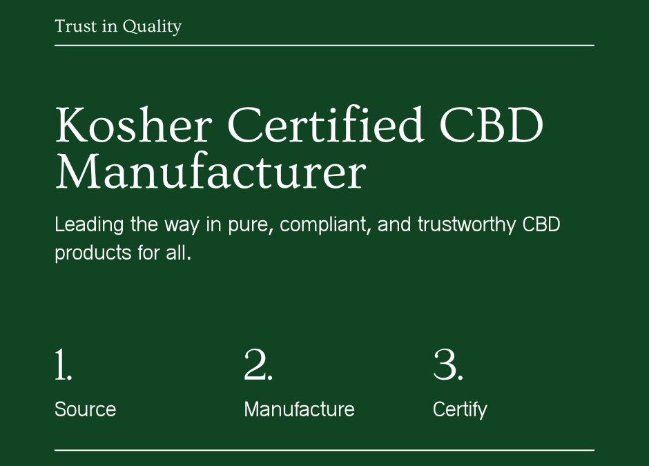 Kosher Certified CBD Manufacturer | Bulk Cannabinoid Ingredients